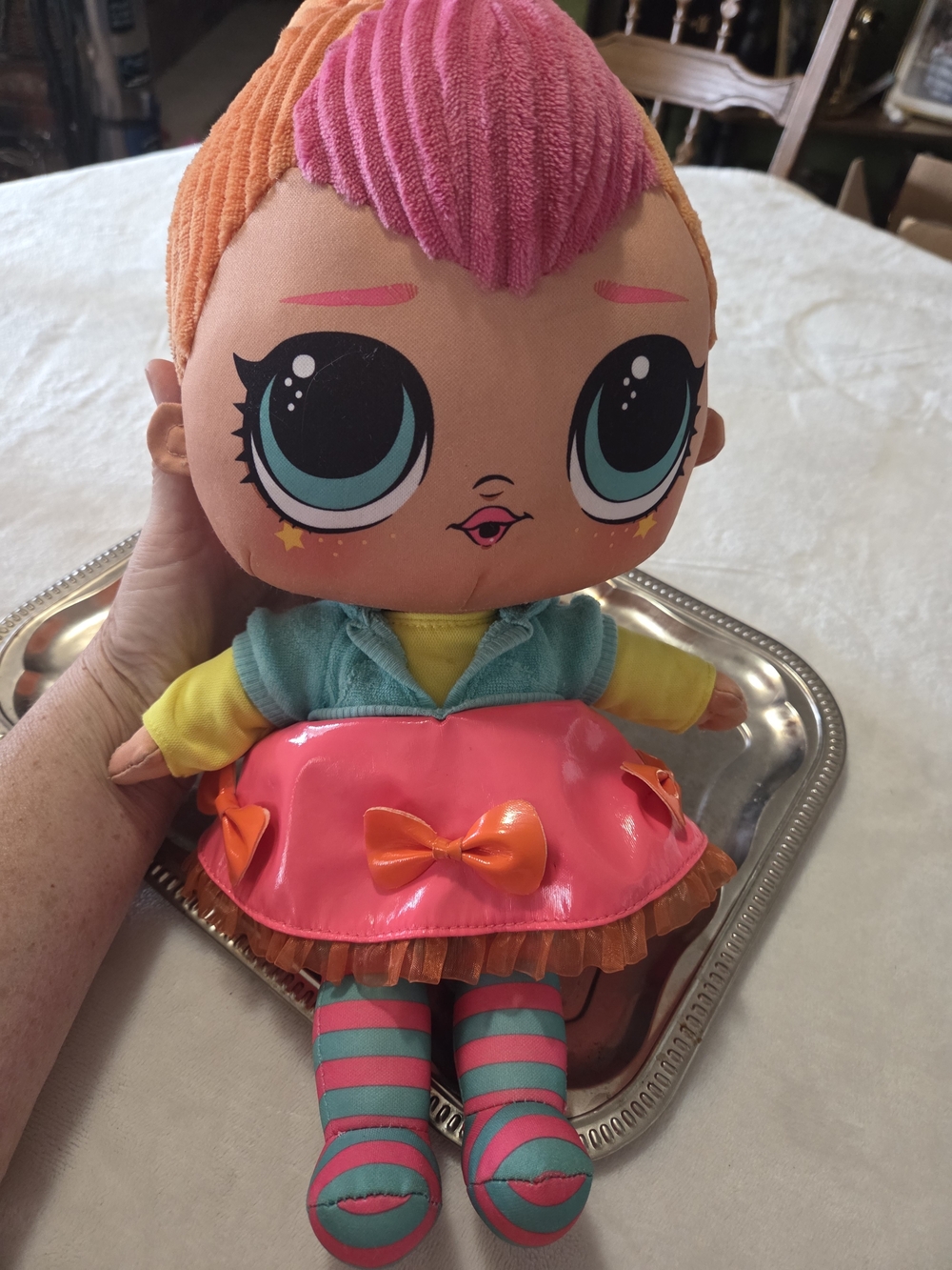 L.O.L. Surprise! Plush Doll in Pink, Teal & Orange
